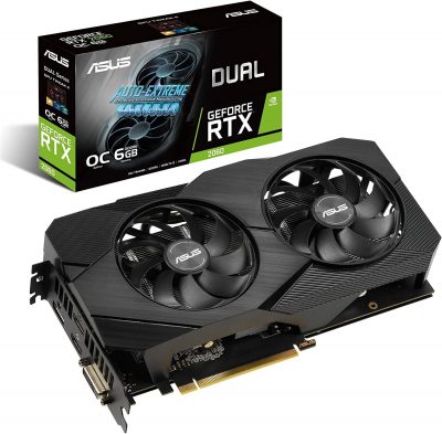 ASUS GeForce RTX 2060 Overclocked 6G GDDR6 Dual-Fan EVO Edition
