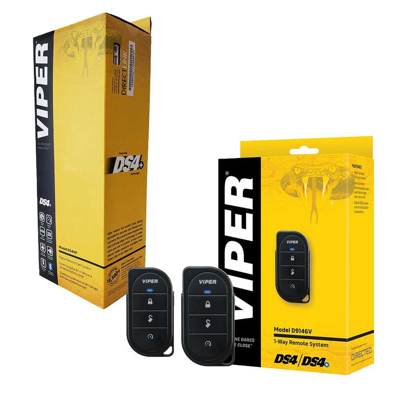 Viper DS4+ Remote Starter System Bundle with Two 1-Way Remotes (1/4 Mile Range)