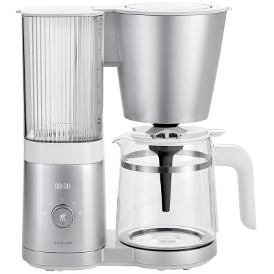 Zwilling Enfinity 12-Cup Drip Coffee Maker with Glass Carafe - Silver