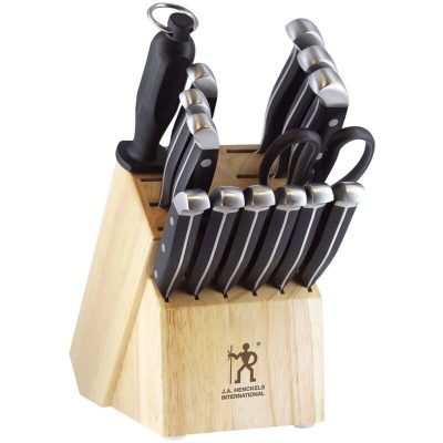 Henckels Statement 15-pc Kitchen Knife Set with Block - Black