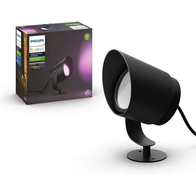Philips - Hue White and Color Ambiance Lily XL Outdoor Spot Light Extension Kit - Black