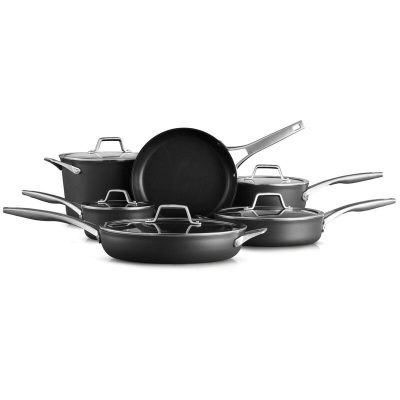 Calphalon Premier Hard-Anodized Nonstick Cookware, 11-Piece Pots and Pans Set