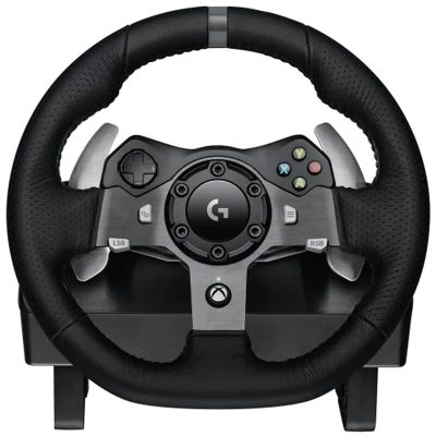 Logitech - G920 Driving Force Racing Wheel and pedals for Xbox Series X|S, Xbox One, PC - Black