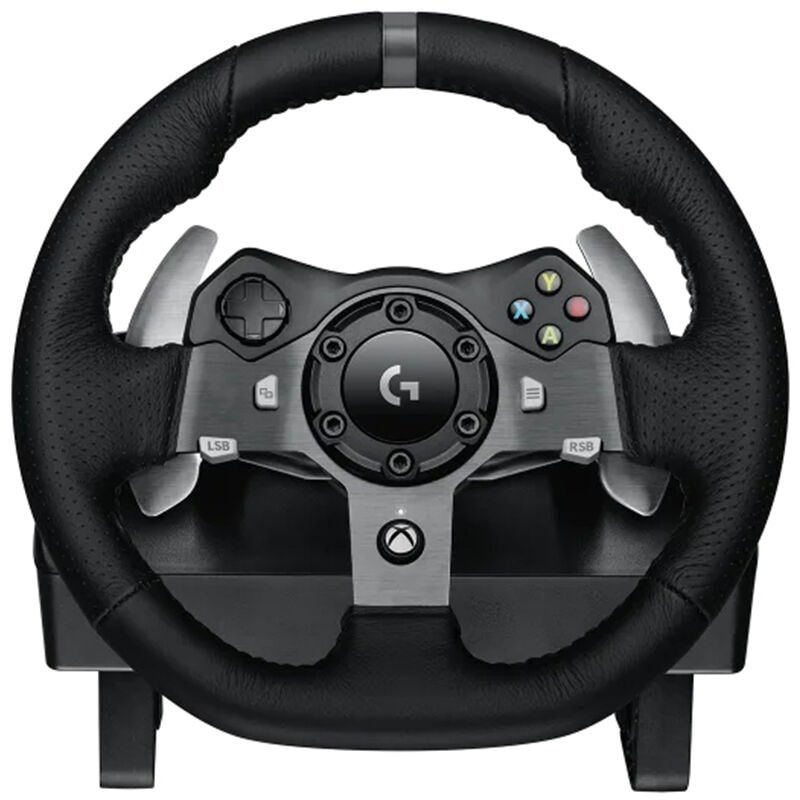 Logitech - G920 Driving Force Racing Wheel and pedals for Xbox Series X|S, Xbox One, PC - Black