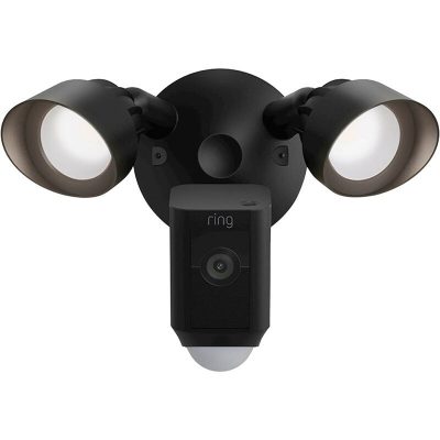 All-new Ring Floodlight Cam Wired Plus with motion-activated 1080p HD video, Black (2021 release)