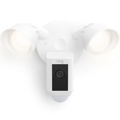 Ring Floodlight Cam Wired Plus with motion-activated 1080p HD video, White (2021 release)