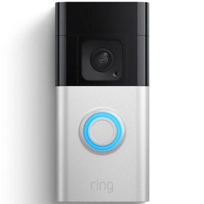 Ring Battery Doorbell Plus with Head-to-Toe View & Smart Wifi Video - Satin Nickel