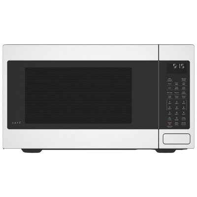 Cafe 22 in. 1.5 cu.ft Countertop Smart Microwave with 10 Power Levels & Sensor Cooking Controls - Matte White