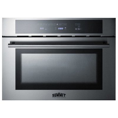 Summit 24 in. 1.3 cu. ft. Built-In Microwave with 3 Power Levels - Stainless Steel