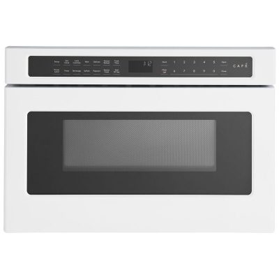 Cafe 24 in. 1.2 cu. ft. Microwave Drawer with 10 Power Levels & Sensor Cooking Controls - Matte White