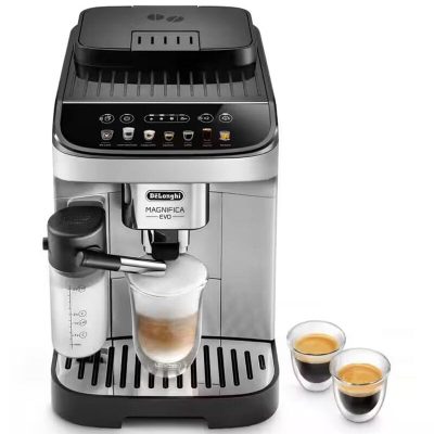 De Longhi Magnifica Evo Espresso Machine with Frother - Silver Black