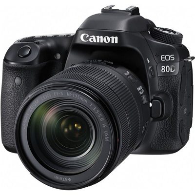 Canon EOS 80D DSLR Camera with 18-135mm Lens - Black