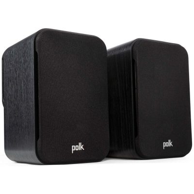 Polk Signature Elite ES10 High Quality Wall-Mountable Satellite Surround Speakers (Pair) - Black