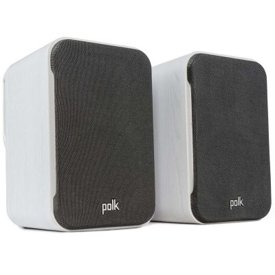 Polk Signature Elite ES10 High Quality Wall-Mountable Satellite Surround Speakers (Pair) - White