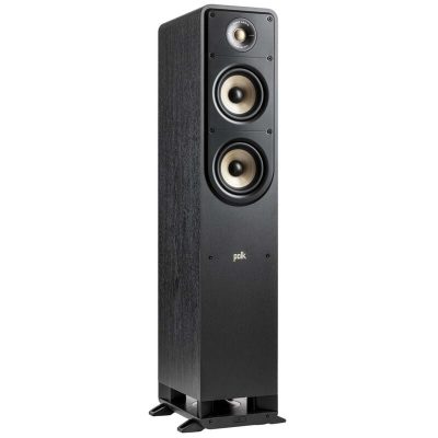 Polk Signature Elite ES50 High-Quality Compact Floor-Standing Tower Speaker - Black