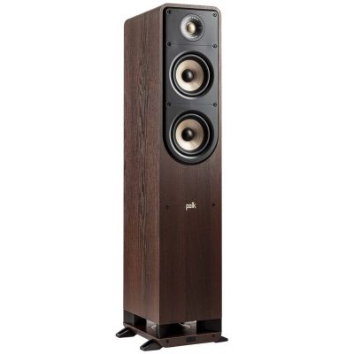 Polk Signature Elite ES50 High-Quality Compact Floor-Standing Tower Speaker - Brown