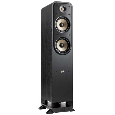 Polk Signature Elite ES55 High-Quality Floor-Standing Tower Speaker - Black