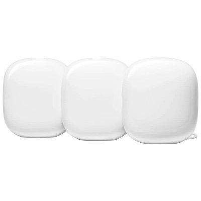Google - Nest Wifi Pro 6e AX5400 Mesh Router (3-pack) - Snow