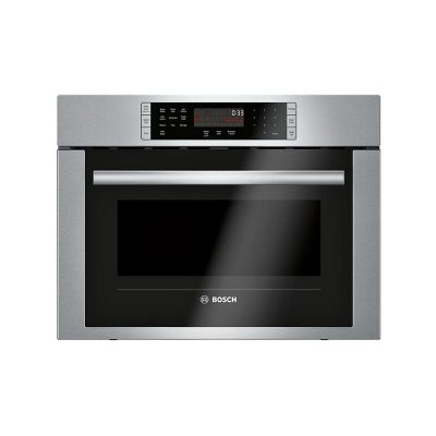 Bosch 500 Series 24 in. 1.6 cu.ft Built-In Microwave with 10 Power Levels & Sensor Cooking Controls - Stainless Steel