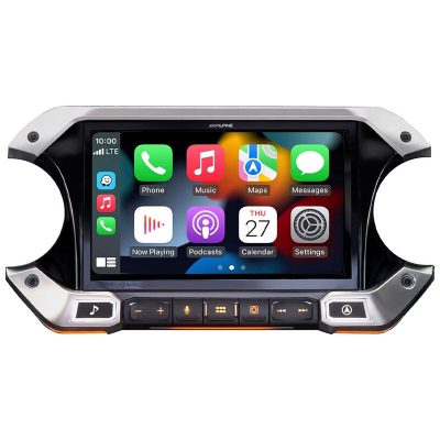 Alpine 9" Weather-Resistant Digital Media Receiver with Hi-Res Audio Playback for 2018-Up Jeep Wrangler JL and Gladiator