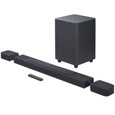 JBL - BAR 1000 7.1.4ch Dolby Atmos Soundbar with Wireless Subwoofer and Detachable Rear Speakers - Black