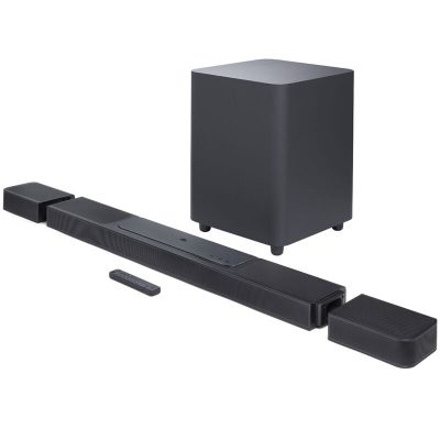 JBL - BAR 1000 11.1.4ch Dolby Atmos Soundbar with Wireless Subwoofer and Detachable Rear Speakers - Black