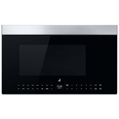 JennAir 30 in. 1.1 cu. ft. Over-the-Range Smart Microwave with 10 Power Levels, 400 CFM & Sensor Cooking Controls - Floating Glass Black