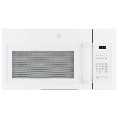 GE 30" 1.6 Cu. Ft. Over-the-Range Microwave with 10 Power Levels & 300 CFM - White