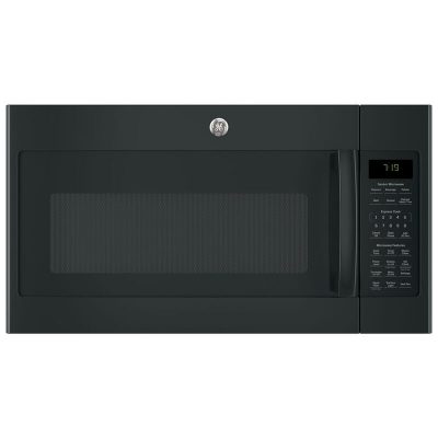 GE 30 in. 1.9 cu. ft. Over-the-Range Microwave with 10 Power Levels, 400 CFM & Sensor Cooking Controls - Black