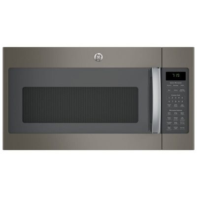 GE 30" 1.9 Cu. Ft. Over-the-Range Microwave with 10 Power Levels, 400 CFM & Sensor Cooking Controls - Slate