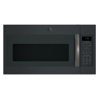 GE 30" 1.9 Cu. Ft. Over-the-Range Microwave with 10 Power Levels, 400 CFM & Sensor Cooking Controls - Black Slate