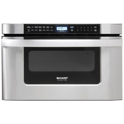 Sharp 24 in. 1.2 cu. ft. Microwave Drawer with 11 Power Levels & Sensor Cooking Controls - Stainless Steel