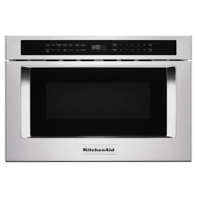 KitchenAid 24 in. 1.2 cu. ft. Microwave Drawer with 11 Power Levels & Sensor Cooking Controls - Stainless Steel