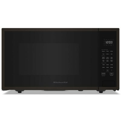 KitchenAid 25 in. 2.2 cu. ft. Countertop Microwave with 10 Power Levels & Sensor Cooking Controls - Black Stainless Steel with PrintShield Finish