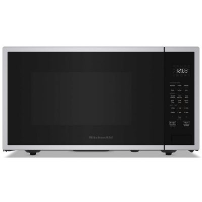 KitchenAid 25 in. 2.2 cu. ft. Countertop Microwave with 10 Power Levels & Sensor Cooking Controls - Stainless Steel with PrintShield Finish