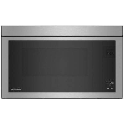 KitchenAid 30 in. 1.1 cu. ft. Over-the-Range Microwave with 10 Power Levels, 400 CFM & Sensor Cooking Controls - Stainless Steel