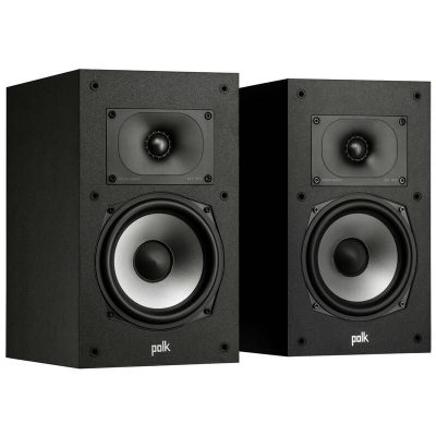 Polk Monitor XT20 High Resolution Compact Bookshelf Speakers (Pair) - Black