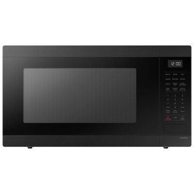 Samsung 24 in. 1.9 cu. ft. Countertop Microwave with 10 Power Levels & Sensor Cooking Controls - Matte Black Steel