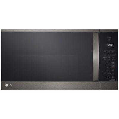 LG 30 in. 1.8 cu. ft. Over-the-Range Smart Microwave with 10 Power Levels, 300 CFM & Sensor Cooking Controls - PrintProof Black Stainless Steel