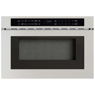 Zephyr 24 in. 1.2 cu. ft. Microwave Drawer with 10 Power Levels & Sensor Cooking Controls - Stainless Steel