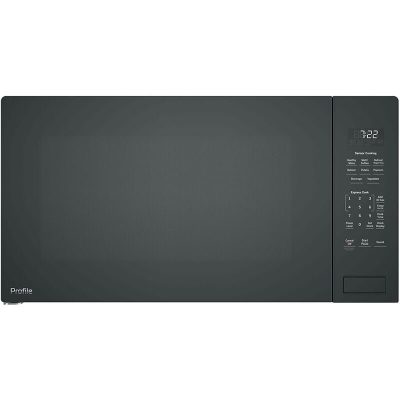 GE Profile 24 in. 2.2 cu.ft Built-In Microwave with 10 Power Levels & Sensor Cooking Controls - Black