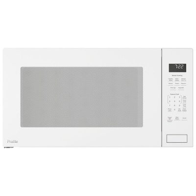 GE Profile 24 in. 2.2 cu.ft Built-In Microwave with 10 Power Levels & Sensor Cooking Controls - White