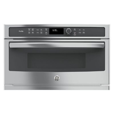GE Profile 30 in. 1.7 cu.ft Built-In Microwave with 10 Power Levels & Sensor Cooking Controls - Stainless Steel