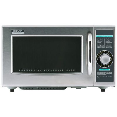 Sharp 20 in. 1.0 cu. ft. Countertop Microwave with 11 Power Levels - Stainless Steel