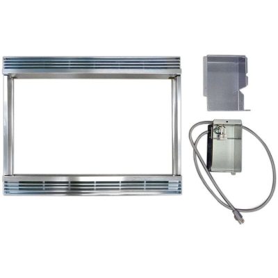 Sharp 30 in. Built-In Trim Kit for Countertop Microwaves - Stainless Steel