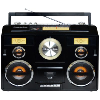 Studebaker Sound Station Bluetooth/AM/FM/Cassette/CD Boombox