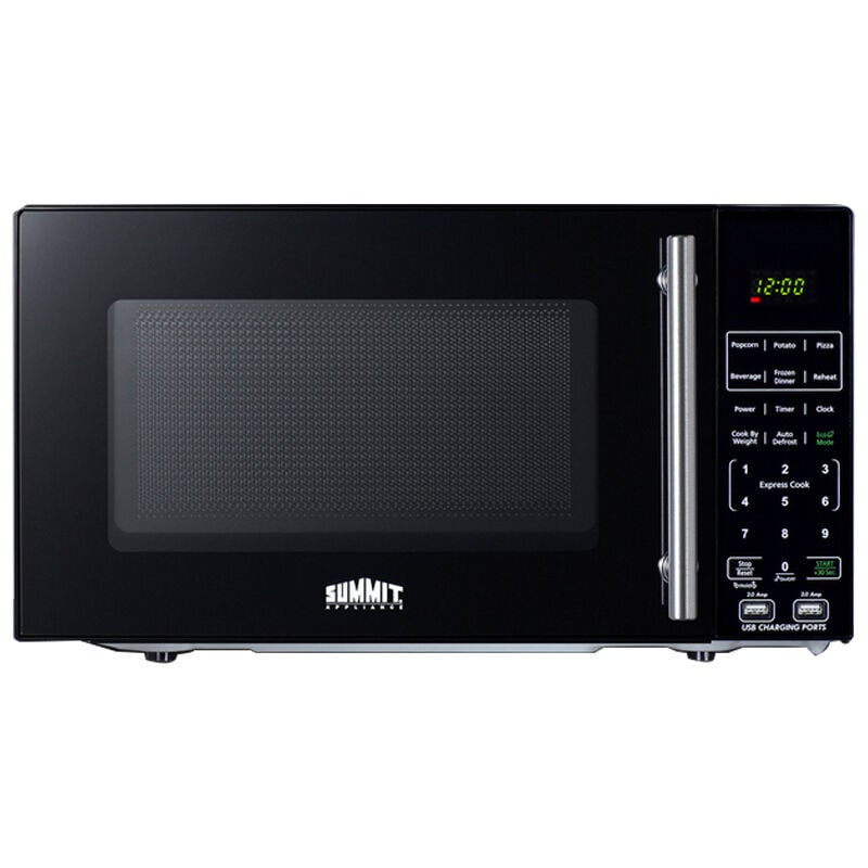 Summit 18 in. 0.7 cu. ft. Countertop Microwave with 11 Power Levels - Black