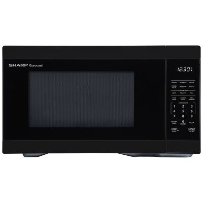 Sharp 21 in. 1.1 cu. ft. Countertop Microwave with 11 Power Levels - Black