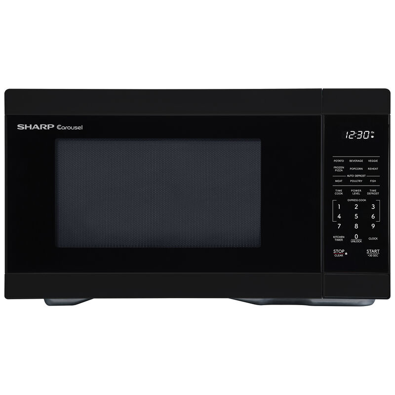 Sharp 21 in. 1.1 cu. ft. Countertop Microwave with 11 Power Levels - Black
