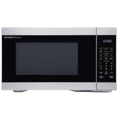 Sharp 21 in. 1.1 cu. ft. Countertop Microwave with 11 Power Levels - Stainless Steel